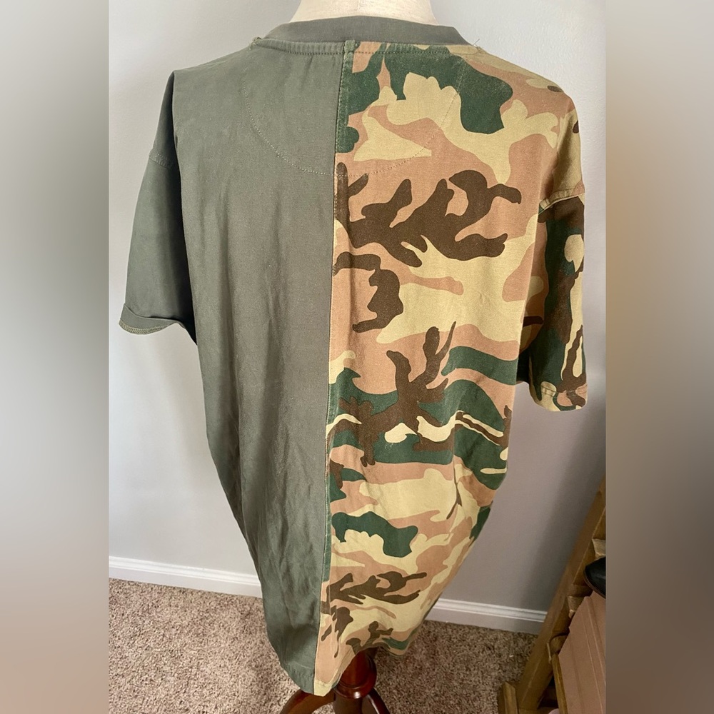 Hudson‎ Outerwear Bape Men’s 2X Green and Khaki Camo Bathing Ape T-Shirt - Picture 3 of 4
